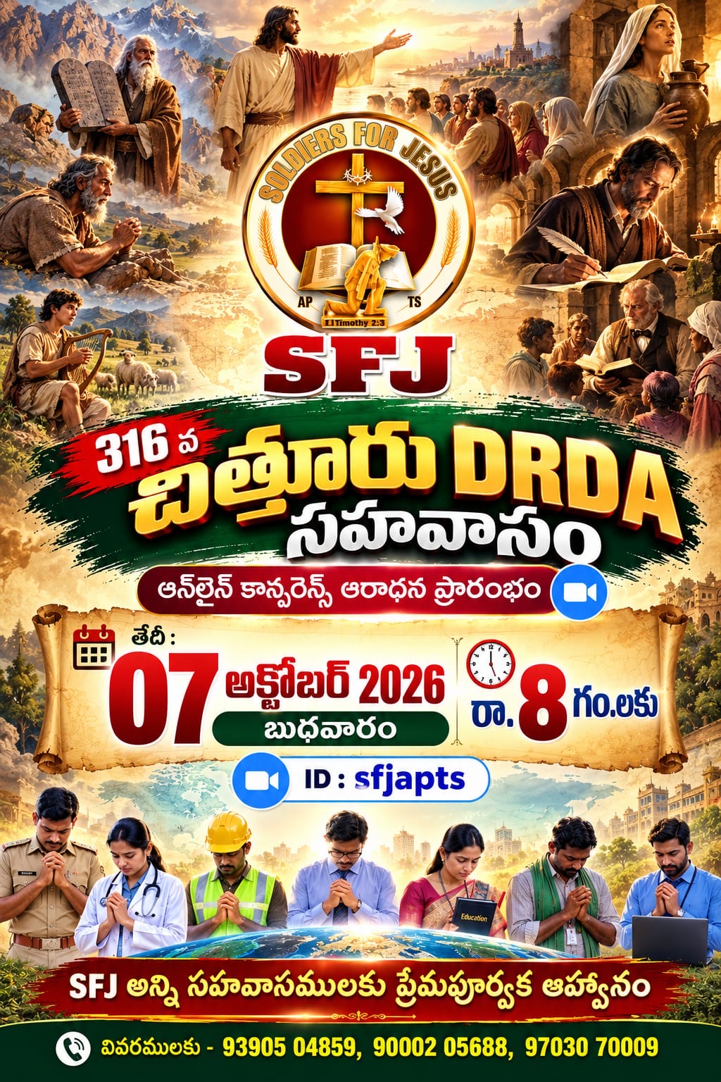 You are currently viewing 07-10-2026 #సాయంకాలపు నూతన సహవాసం ప్రతిష్ట ఆరాధన